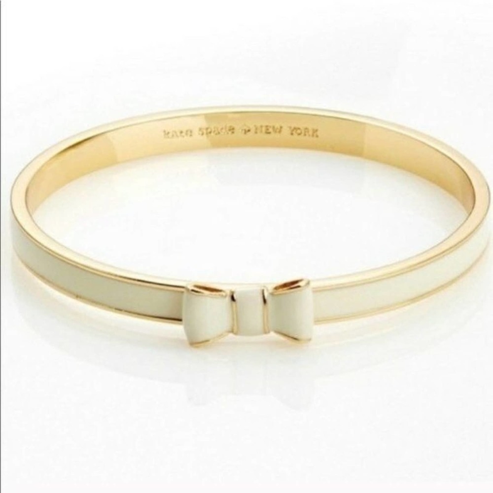 kate spade Cream and Gold Bow Bracelet